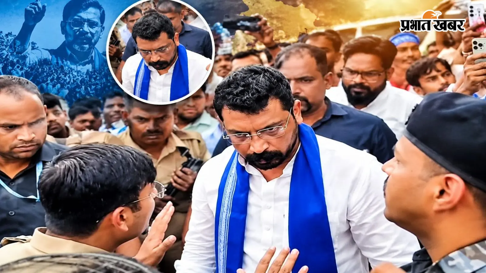 बाराबंकी में चंद्रशेखर आजाद के काफिले पर हमला: बरसे जूते-पत्थर, 7-8 गाड़ियां क्षतिग्रस्त, MP बोले- पुलिस के सामने हुआ हमला