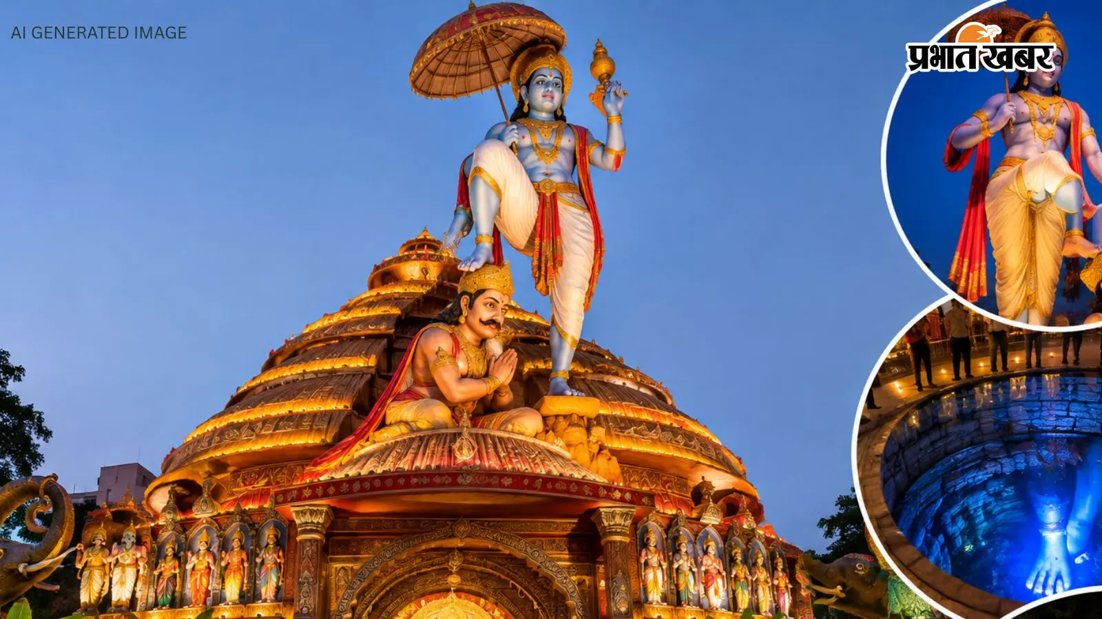 रांची रेलवे स्टेशन दुर्गा पूजा 2026: 20 फीट के वामन अवतार से सजेगा भव्य पंडाल