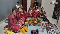 अनगड़ा में तीज की धूम, 16 श्रृंगार कर सुहागिनों ने रखा 24 घंटे का निर्जला व्रत; मंदिरों में उमड़ी भीड़