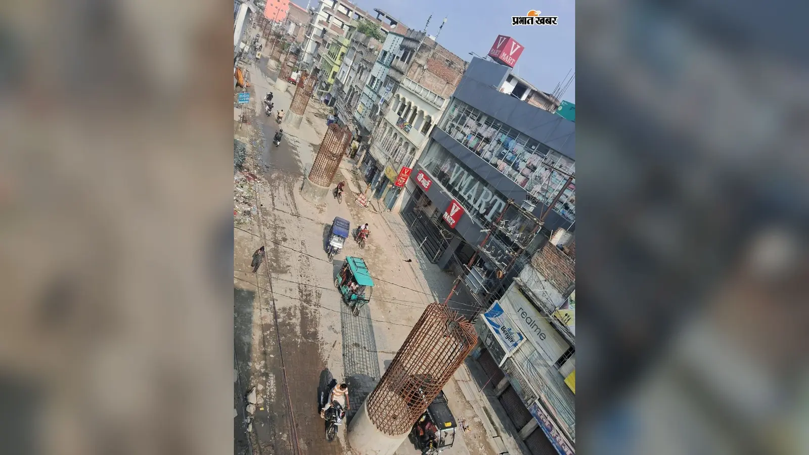 ताजपुर रोड स्थित भोला टॉकीज आरओबी का धीमा निर्माण बना जी का जंजाल, जलभराव से बढ़ी मुश्किलें