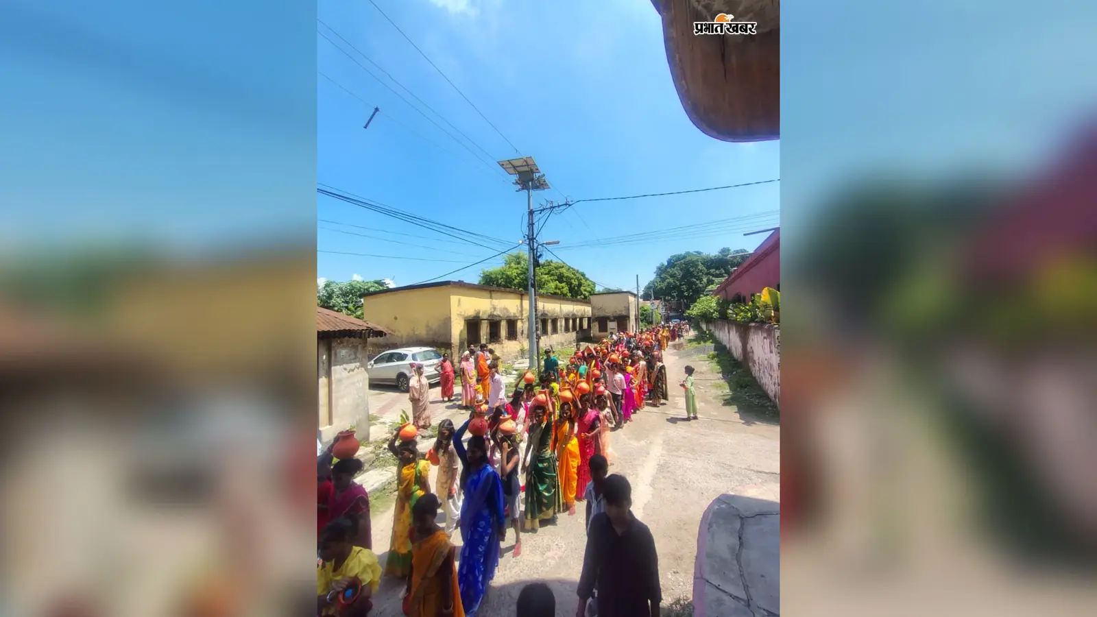 गंगा जल लेकर निकली कलश यात्रा, गणपति बप्पा के जयकारों से गूंजा राजमहल