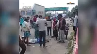 हरियाबाड़ा टोल के पास तेज रफ्तार ट्रक ने बाइक को मारी टक्कर, युवक की मौत, दो घायल