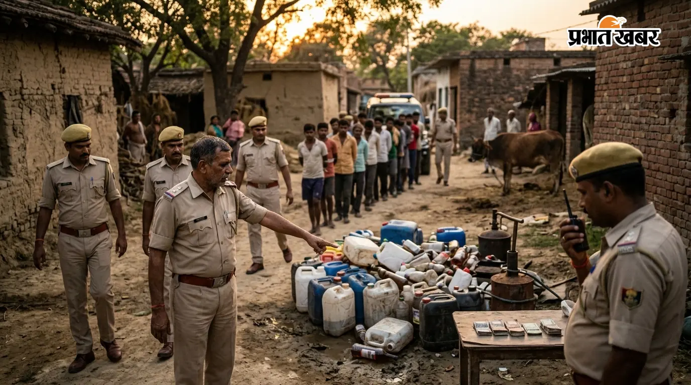 सारण में विशेष अभियान के दौरान 33 गिरफ्तार, 300 लीटर से अधिक शराब बरामद