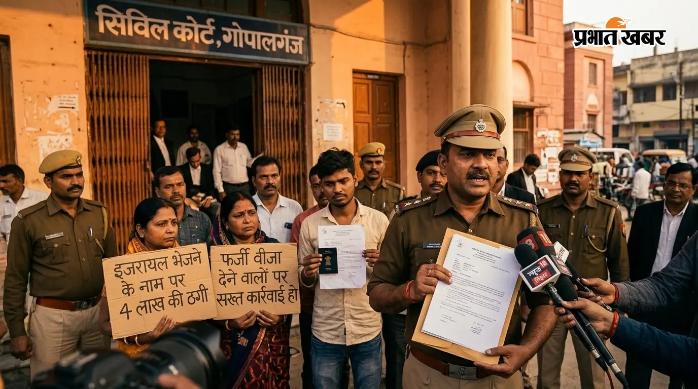 इजरायल भेजने का झांसा देकर चार लाख की ठगी, फर्जी वीजा थमाने के आरोप में गोपालगंज से पिता-पुत्र पर केस