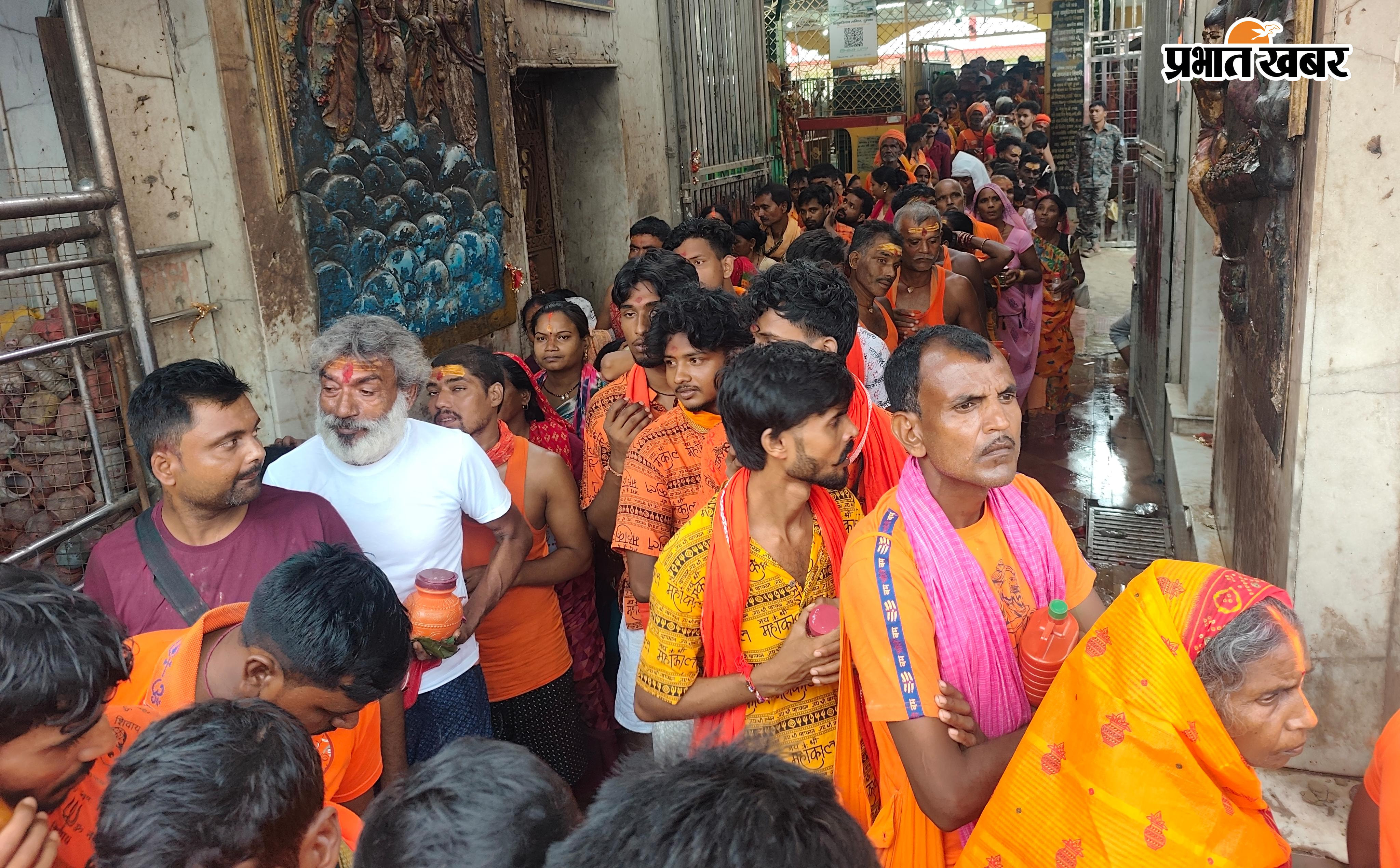 बासुकिनाथ में भक्तों की भीड़ व कतारबद्ध श्रद्धालु | Prabhat Khabar Network