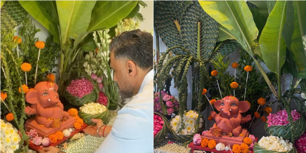 सुनील शेट्टी ने भी शेयर की बप्पा की झलक
