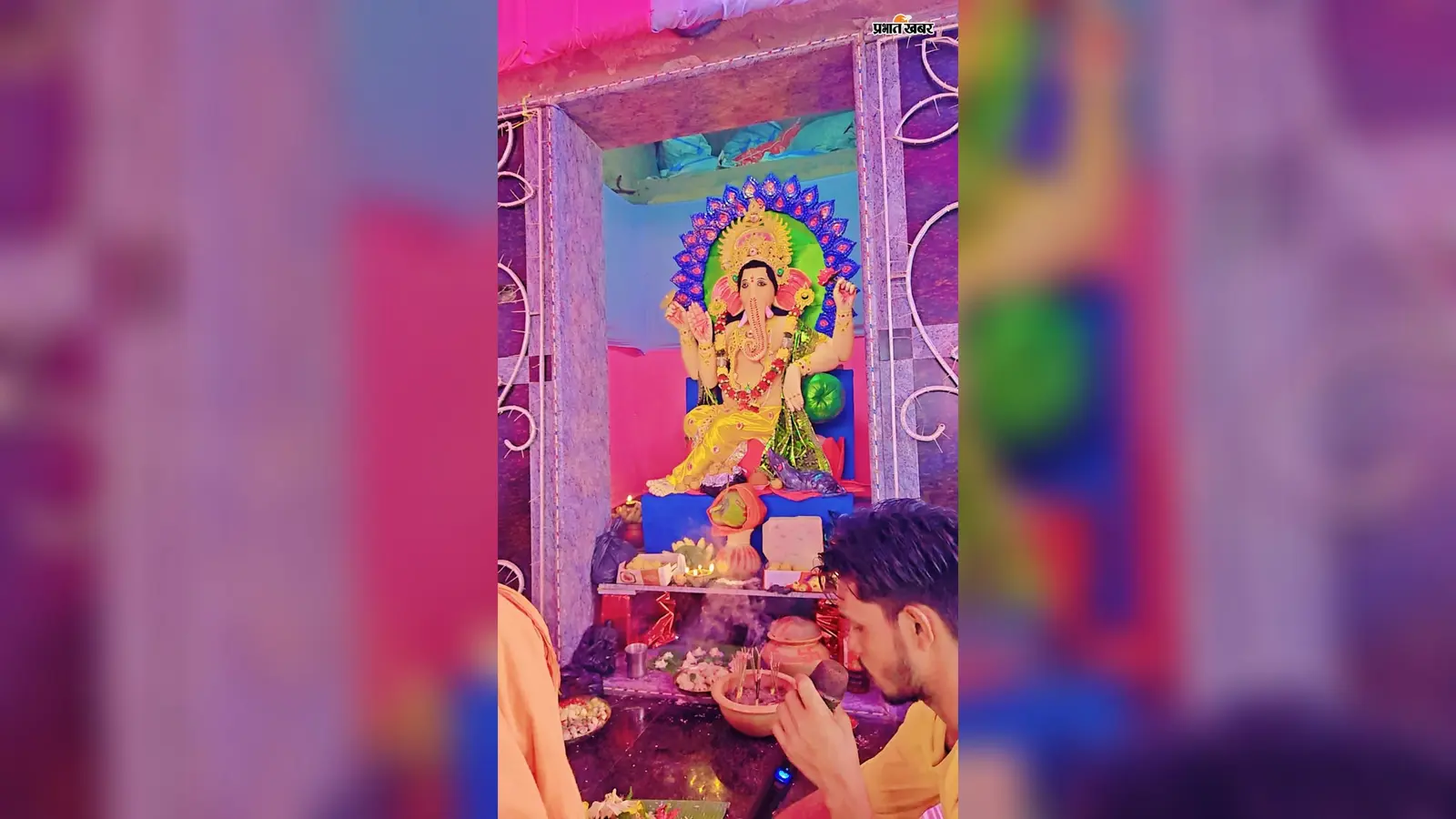 लोहागाड़ा हाट में गणेश महोत्सव की धूम, ढाई दशक से चली आ रही परंपरा