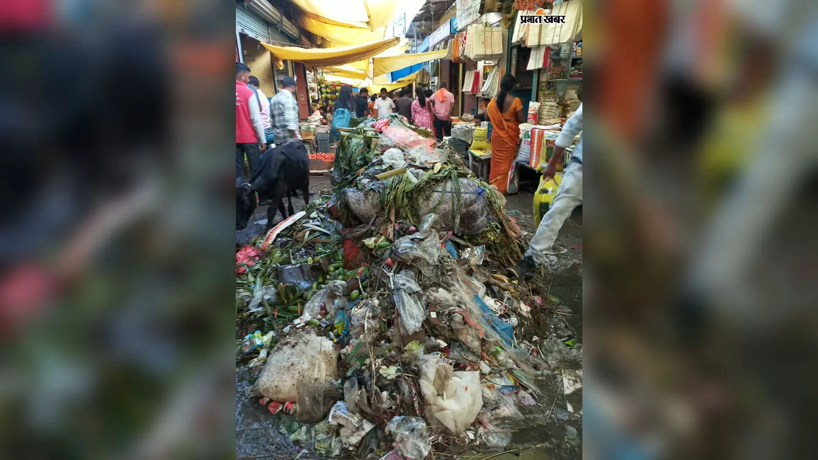 चार दिनों से कचरा उठाव बंद, सड़कों पर लगा गंदगी का अंबार