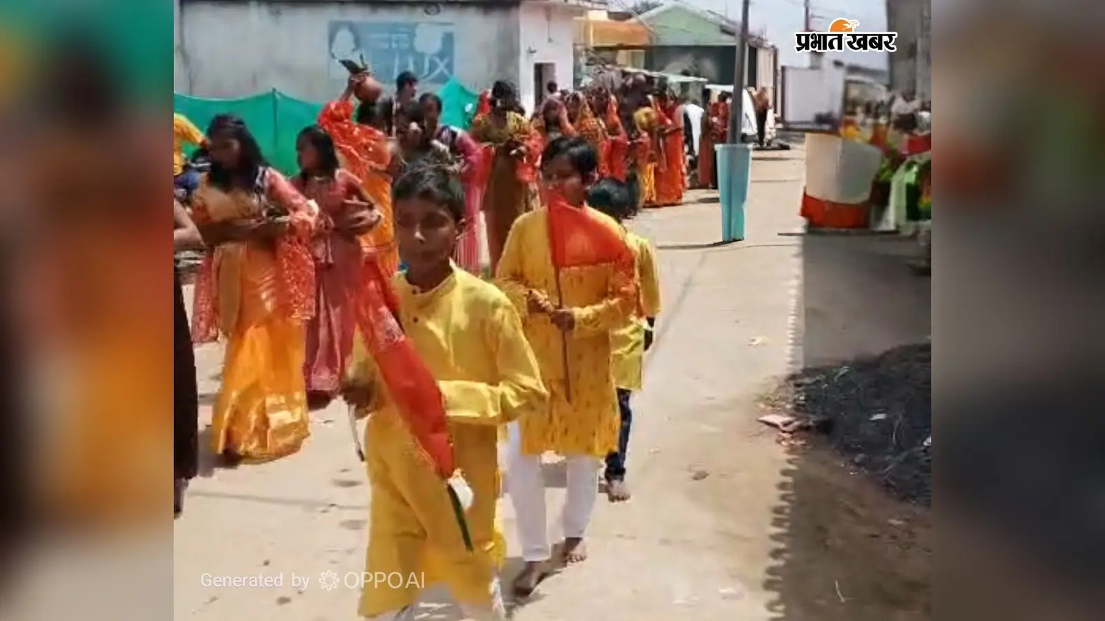 गणपति के जयकारों से गूंजा बिचकोड़ा, 125 कन्याओं व महिलाओं ने निकाली भव्य कलश शोभायात्रा