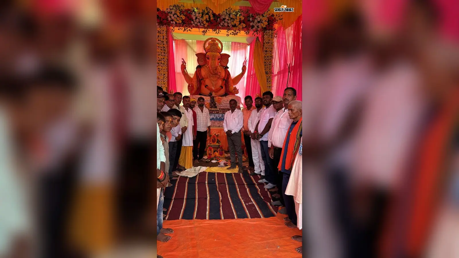 कंद्रपडीह में गणेश पूजा महोत्सव, श्रद्धालुओं ने की पूजा-अर्चना