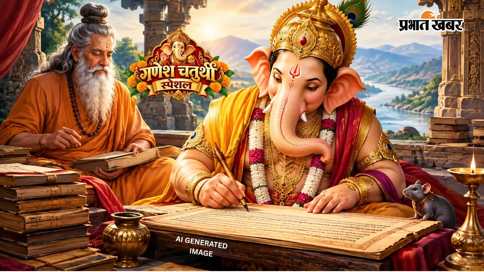 Ganesh Chaturthi Special: गणेश जी ने कैसे लिखी महाभारत? जानें वेदव्यास और गणपति के बीच हुई शर्त की कथा
