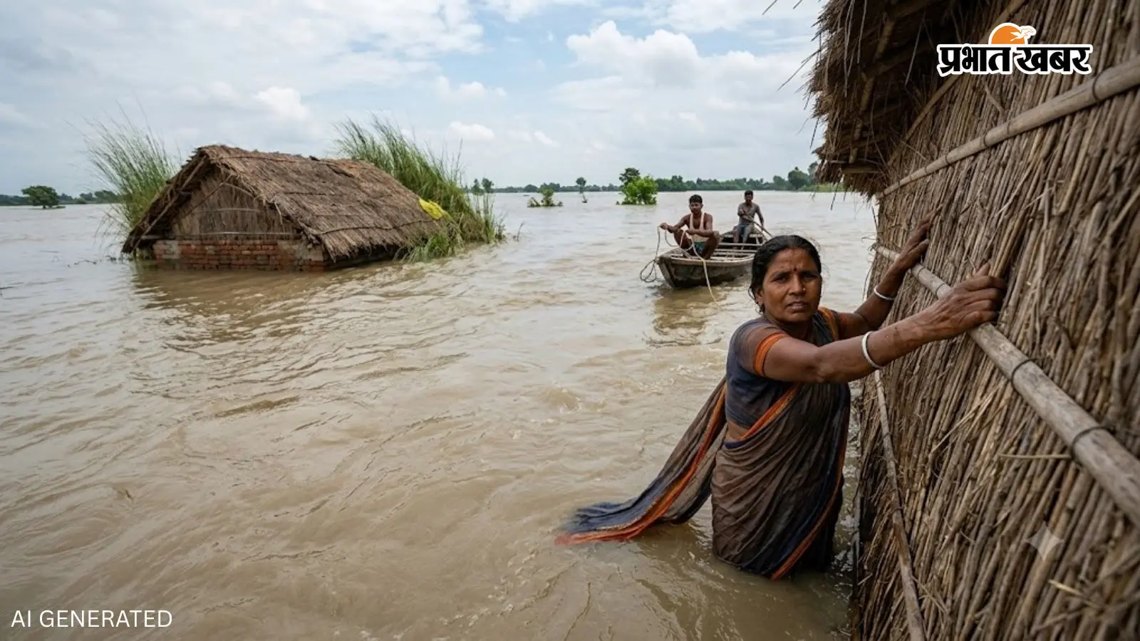 गंगा की लहरों ने बक्सर से बलिया पहुंचाया, 50 किमी बहने के बाद जो हुआ उसने सबको कर दिया हैरान, झोपड़ी के सहारे बची महिला की जान
