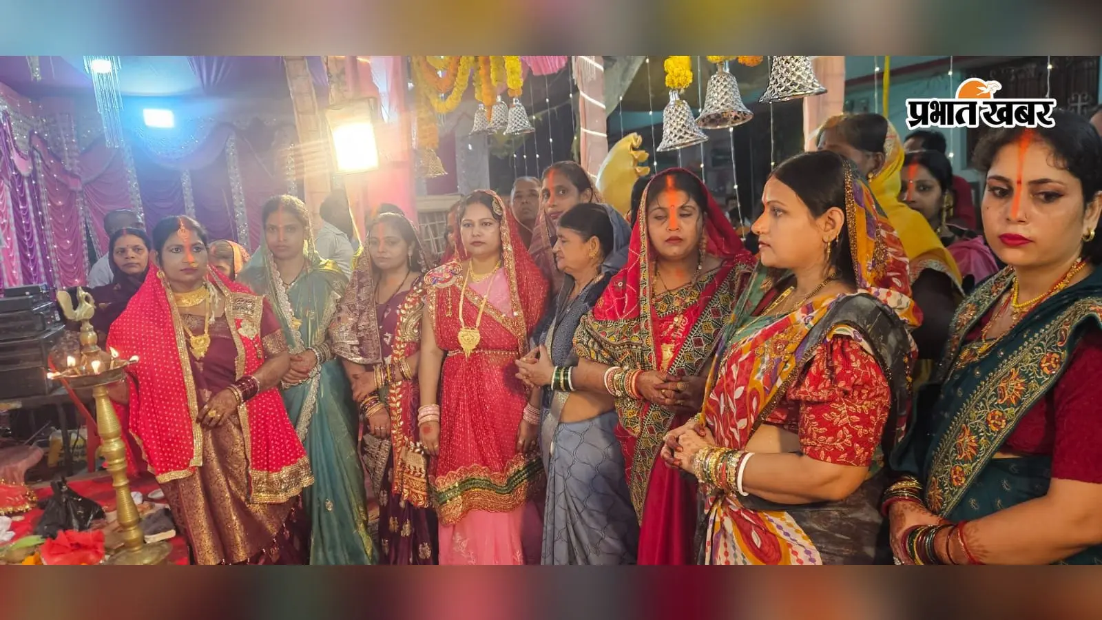 सतबरवा में धूमधाम से शुरू हुआ गणेश उत्सव, पंडाल में उमड़ी श्रद्धालुओं की भीड़