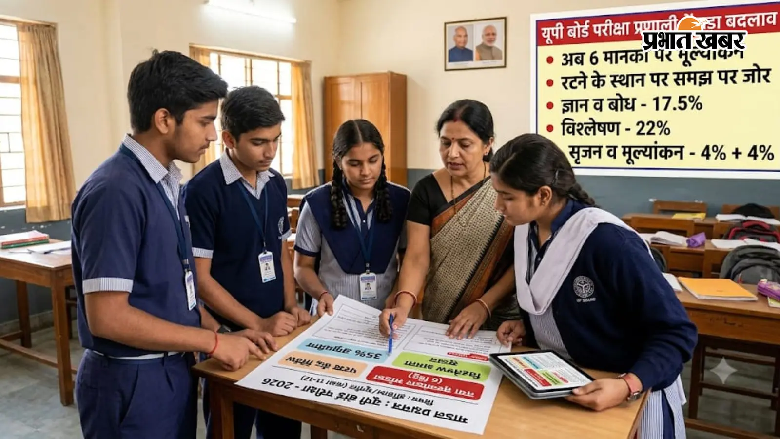 यूपी बोर्ड परीक्षा पैटर्न में ऐतिहासिक बदलाव, अब रटने पर नहीं, इन 6 मुख्य मानकों पर मिलेंगे अंक