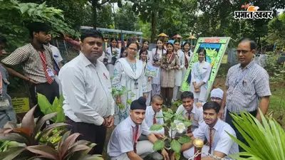 रामगढ़ में “एक पेड़ मां के नाम” अभियान से श्री गुरु नानक पब्लिक स्कूल परिसर में गूंजा हरियाली का संदेश