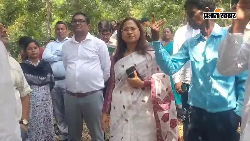 पेड़ों पर हो रहा था लाख उत्पादन, अचानक जंगल पहुंची मंत्री शिल्पी नेहा तिर्की; लिया जायजा