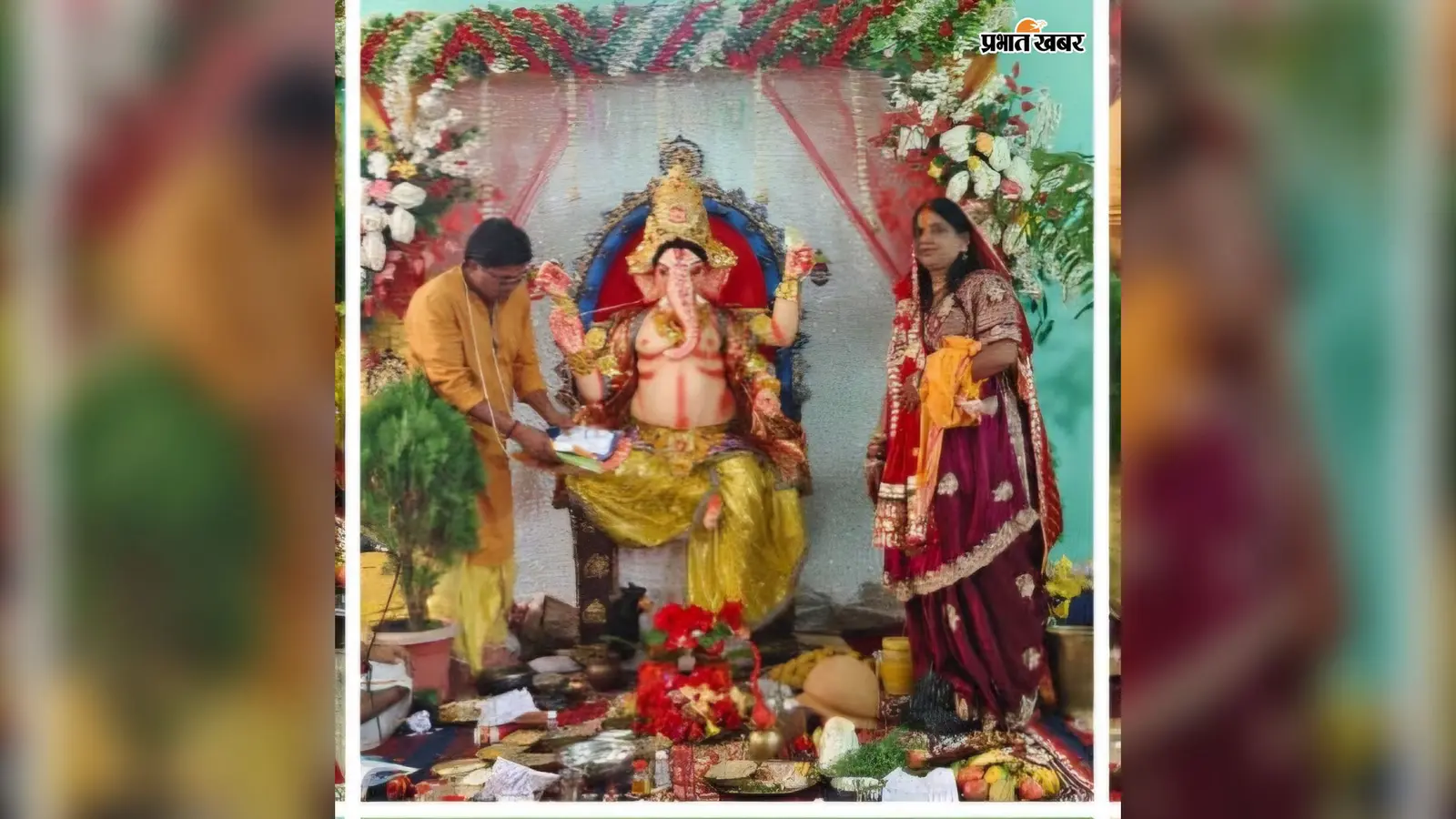 इटखोरी के 'द विजन पब्लिक स्कूल' में 7 दिवसीय गणपति महोत्सव का शुभारंभ, निबंध प्रतियोगिता का हुआ आयोजन
