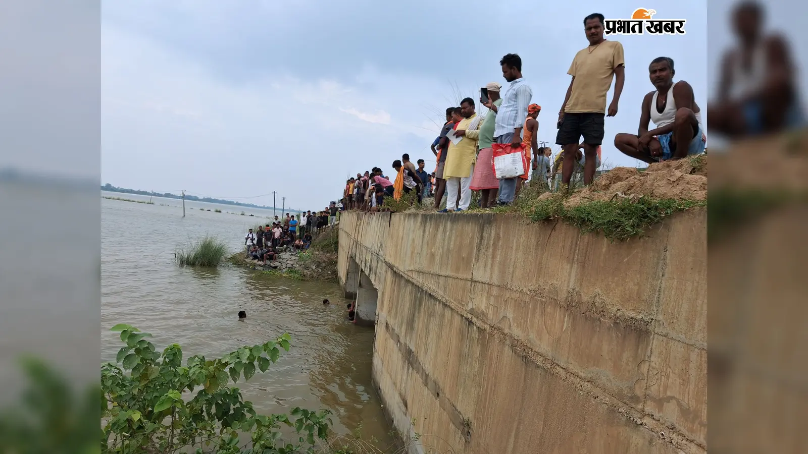 बकरी चराने निकला था युवक, पैर धोने के दौरान बाढ़ के गहरे पानी में डूबा : तलाश जारी