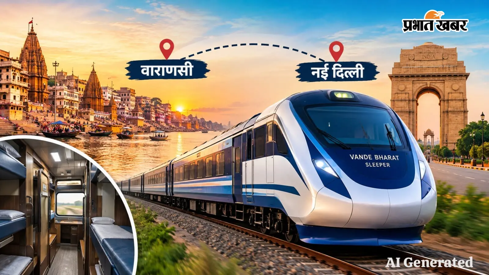 शिव की नगरी से देश की राजधानी तक! वाराणसी-नई दिल्ली स्लीपर वंदे भारत की तैयारी, जानें रूट और खासियत