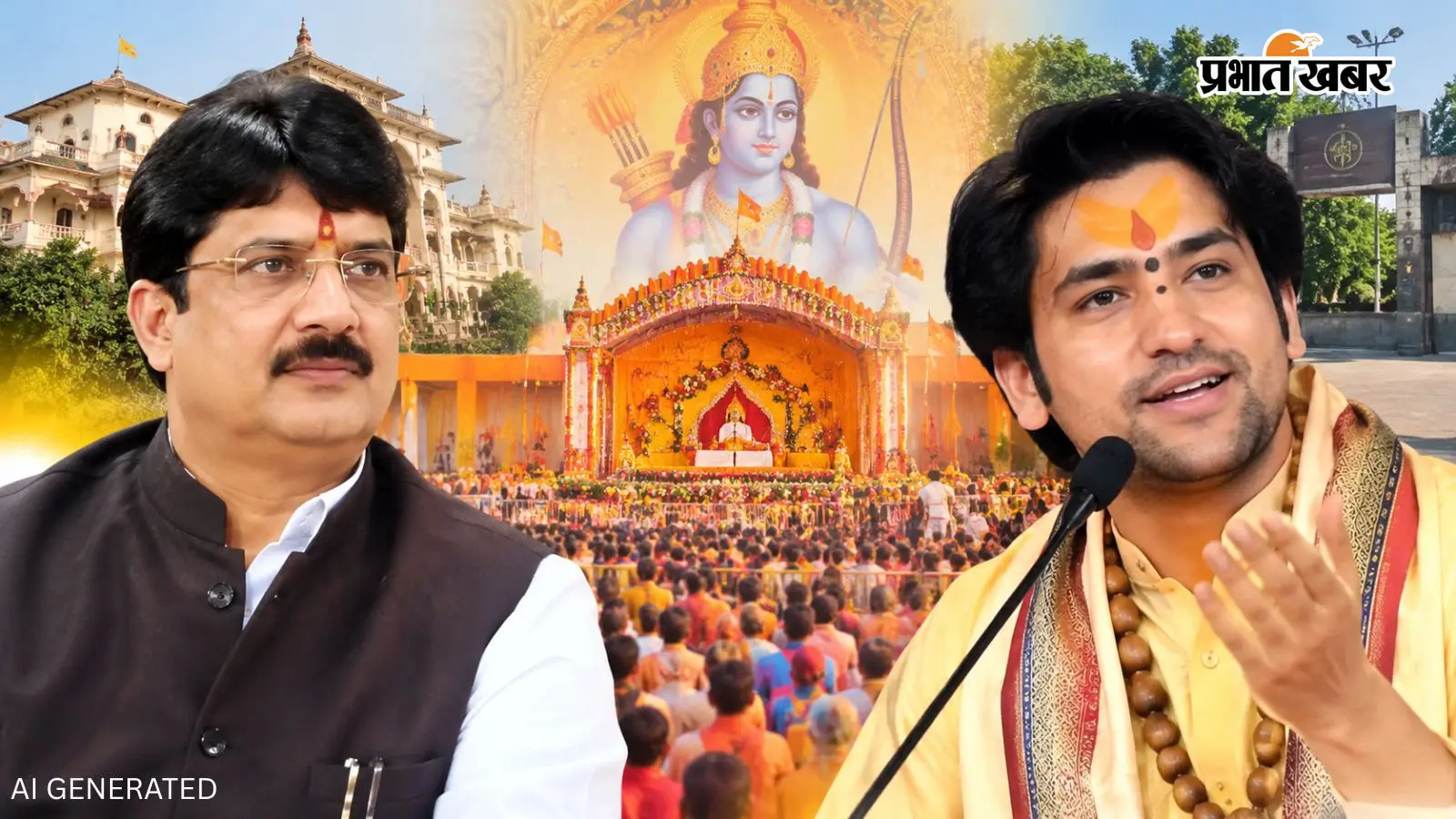 राजा भइया के गढ़ में सजेगा आस्था का मंच, धीरेंद्र शास्त्री की रामकथा की तैयारी, कुंडा में जुट सकती है 2 लाख की भीड़