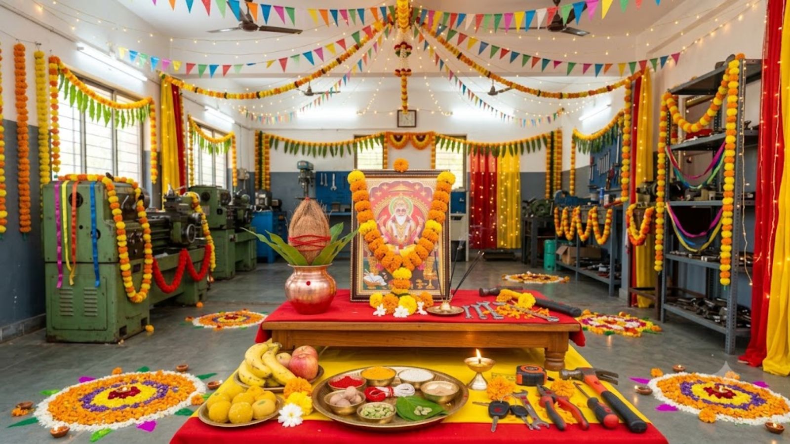 विश्वकर्मा पूजा (AI Image)