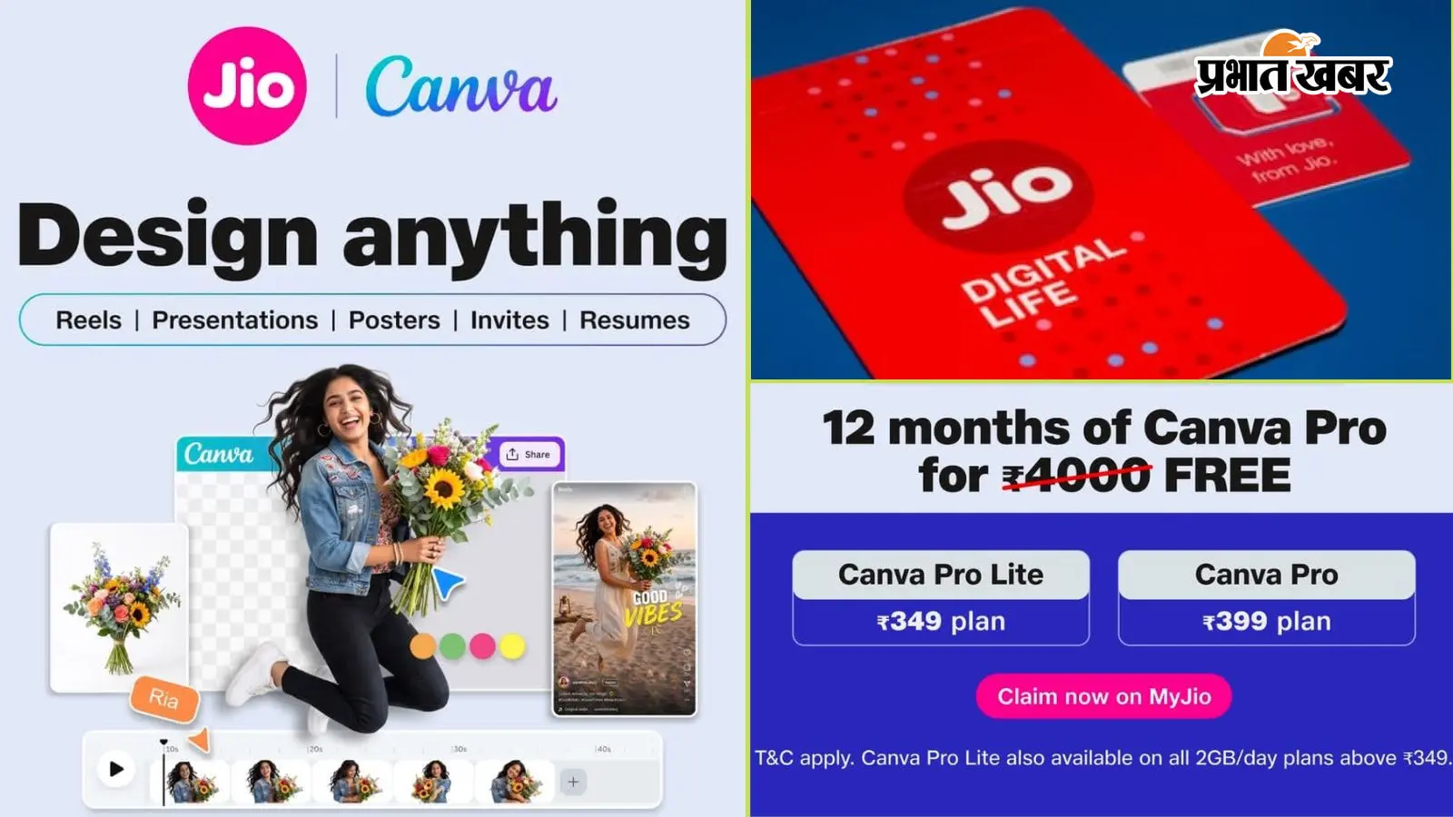 Jio यूजर्स को पूरे 1 साल मुफ्त मिलेगा Canva Pro, जानें कैसे उठाएं ₹4,000 की बचत का फायदा