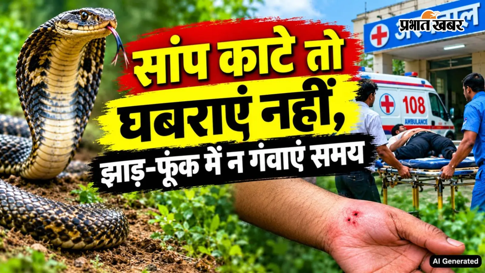 सांप काटे तो घबराएं नहीं, झाड़-फूंक में न गंवाए समय; खूंटी प्रशासन ने जारी की गाइडलाइन