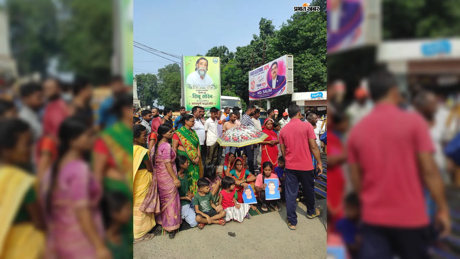 चतरा: चार दिनों से लापता टेम्पो चालक की बरामदगी के लिए सड़क जाम, पुलिस को मिली लावारिस टेम्पो