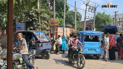 तरैया बाजार में रोज दोपहर महाजाम, एंबुलेंस और स्कूली वाहन भी फंस रहे