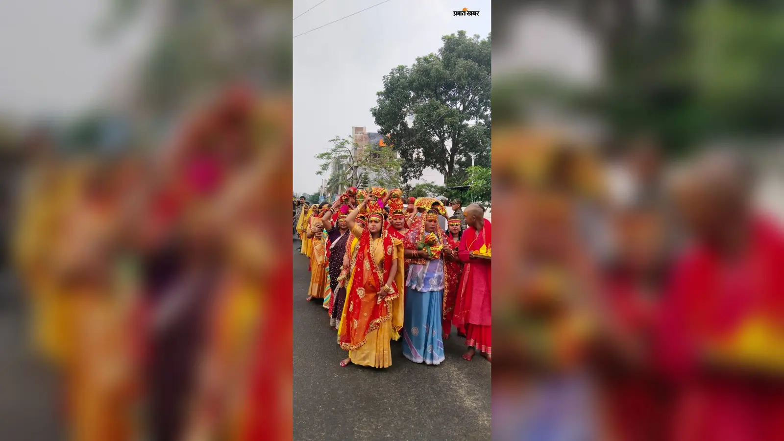 मिशन पावर हाउस में विश्वकर्मा देव की प्राण प्रतिष्ठा को लेकर निकली कलश यात्रा