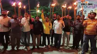 सहरसा: पत्रकार पर हमले के विरोध में सड़कों पर उतरे छात्र और युवा, शहर में निकाला आक्रोशित मशाल जुलूस