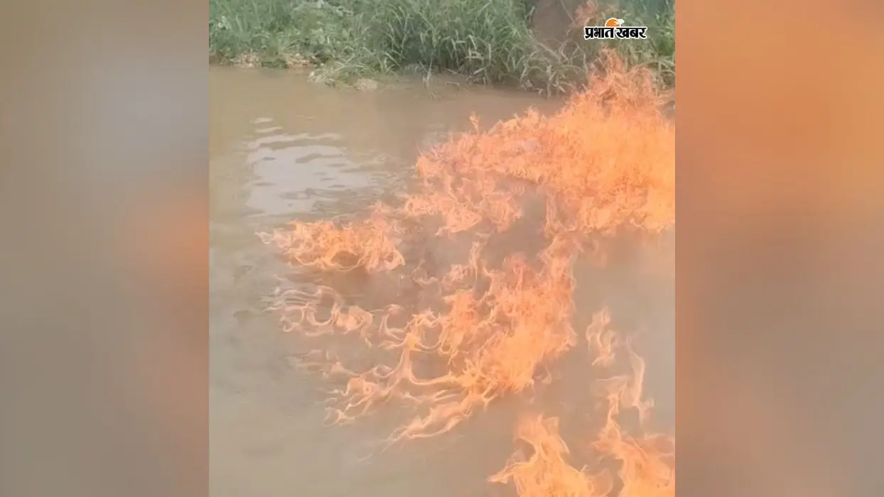 जाले में जलजमाव पर फूटा लोगों का गुस्सा, सड़क पर पानी में लगाई आग, घंटों जाम में फंसे वाहन