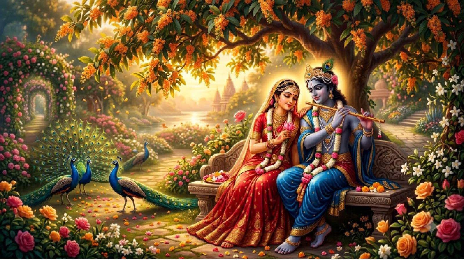 राधा-कष्ण- Image- AI Generated