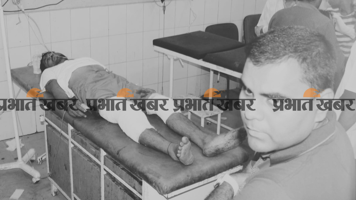 पुलिस पर फायरिंग, जवाबी कार्रवाई में शिबू घायल