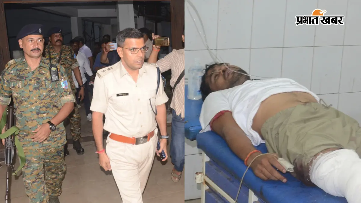 अस्पताल में भर्ती शिबू को देखने पहुंचे एसएसपी प्रभात कुमार