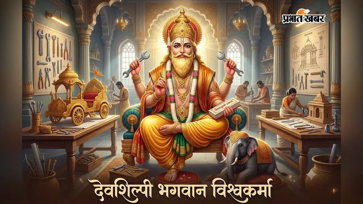 कैमूर : भभुआ में आज होगी विश्वकर्मा पूजा, सुबह 9 बजे तक नहीं कर सकें हैं पूजा तो अभिजीत मुहूर्त में इस समय करें आराधना