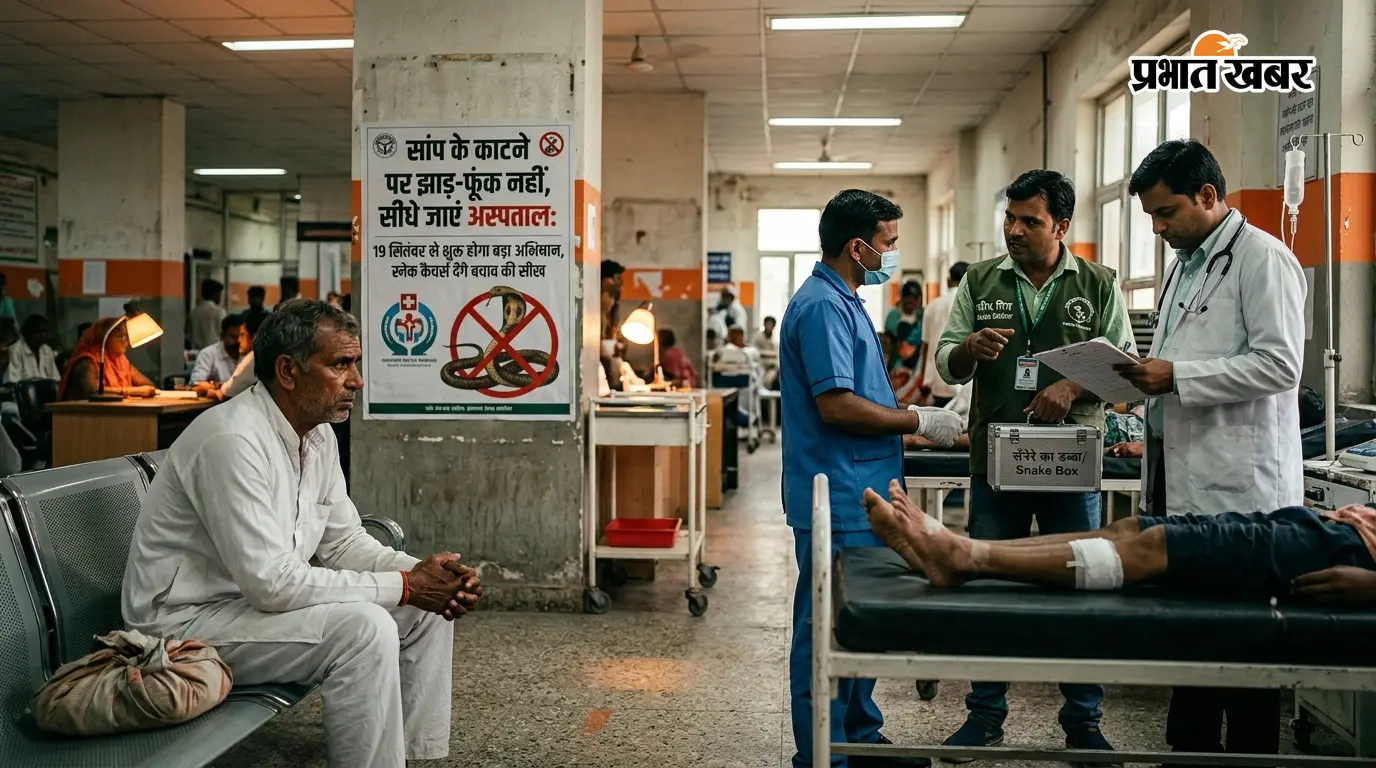 सांप के काटने पर झाड़-फूंक नहीं, सीधे जाएं अस्पताल, 19 सितंबर से शुरू होगा बड़ा अभियान, स्नेक कैचर्स देंगे बचाव की सीख