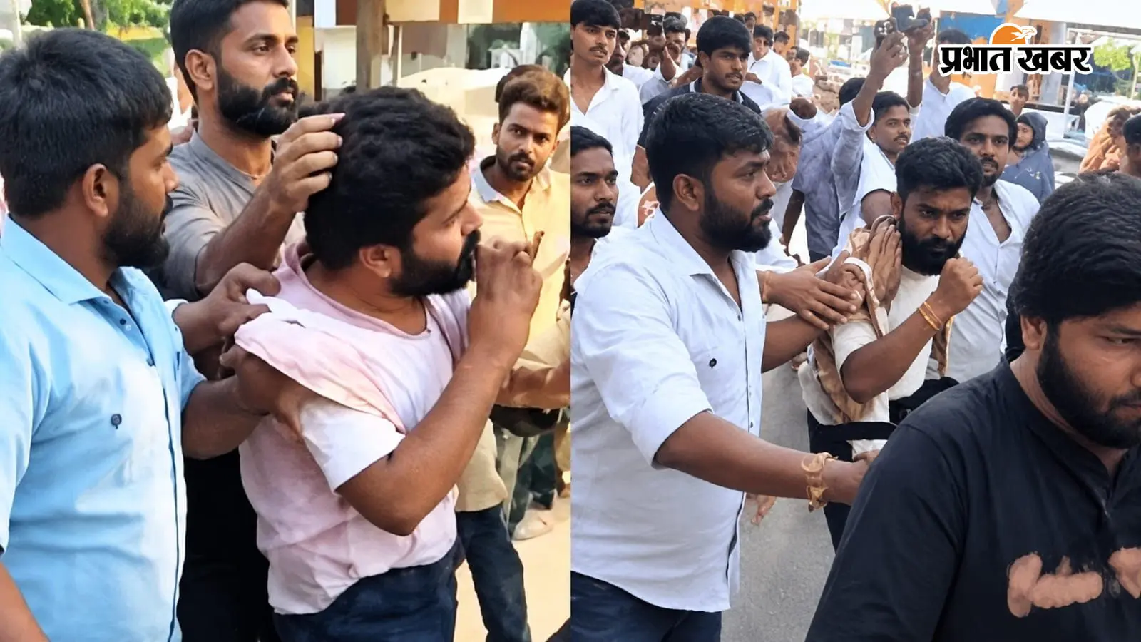 अलीगढ़ में करणी सेना के जिलाध्यक्ष को दौड़ा-दौड़ाकर पीटा, नारे लगवाने का आरोप, मारपीट का वीडियो वायरल