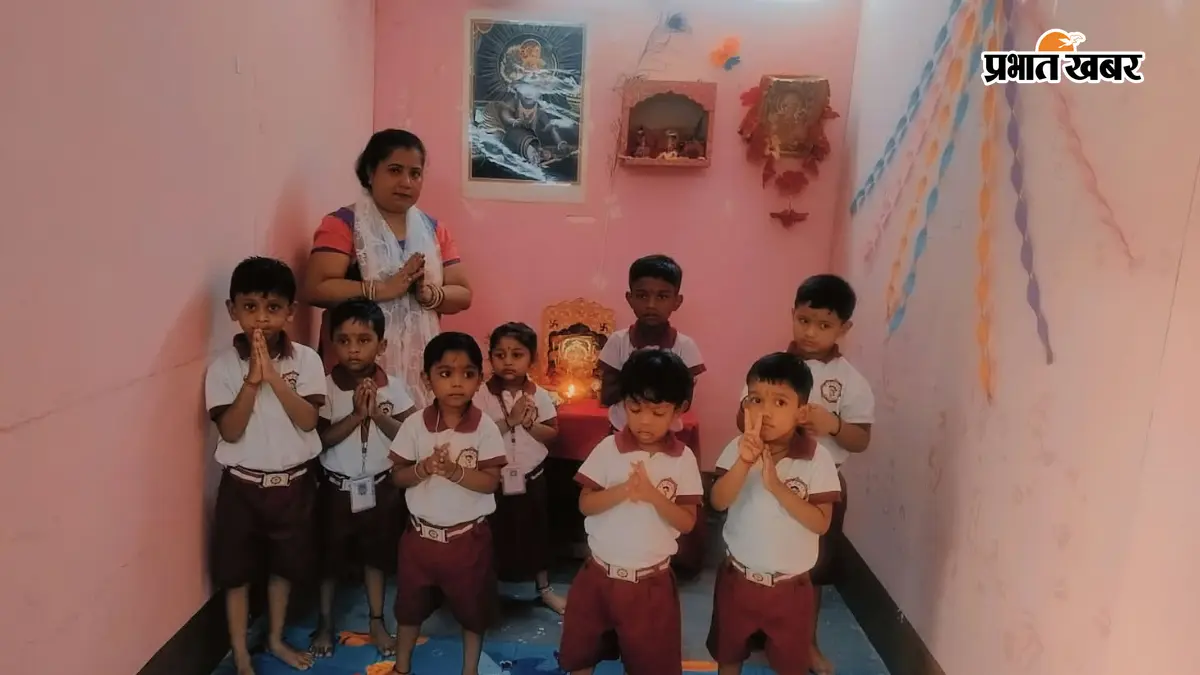 कब्स क्लब फाउंडेशन स्कूल में धूमधाम से मनी विश्वकर्मा पूजा, बच्चों में दिखा उत्साह
