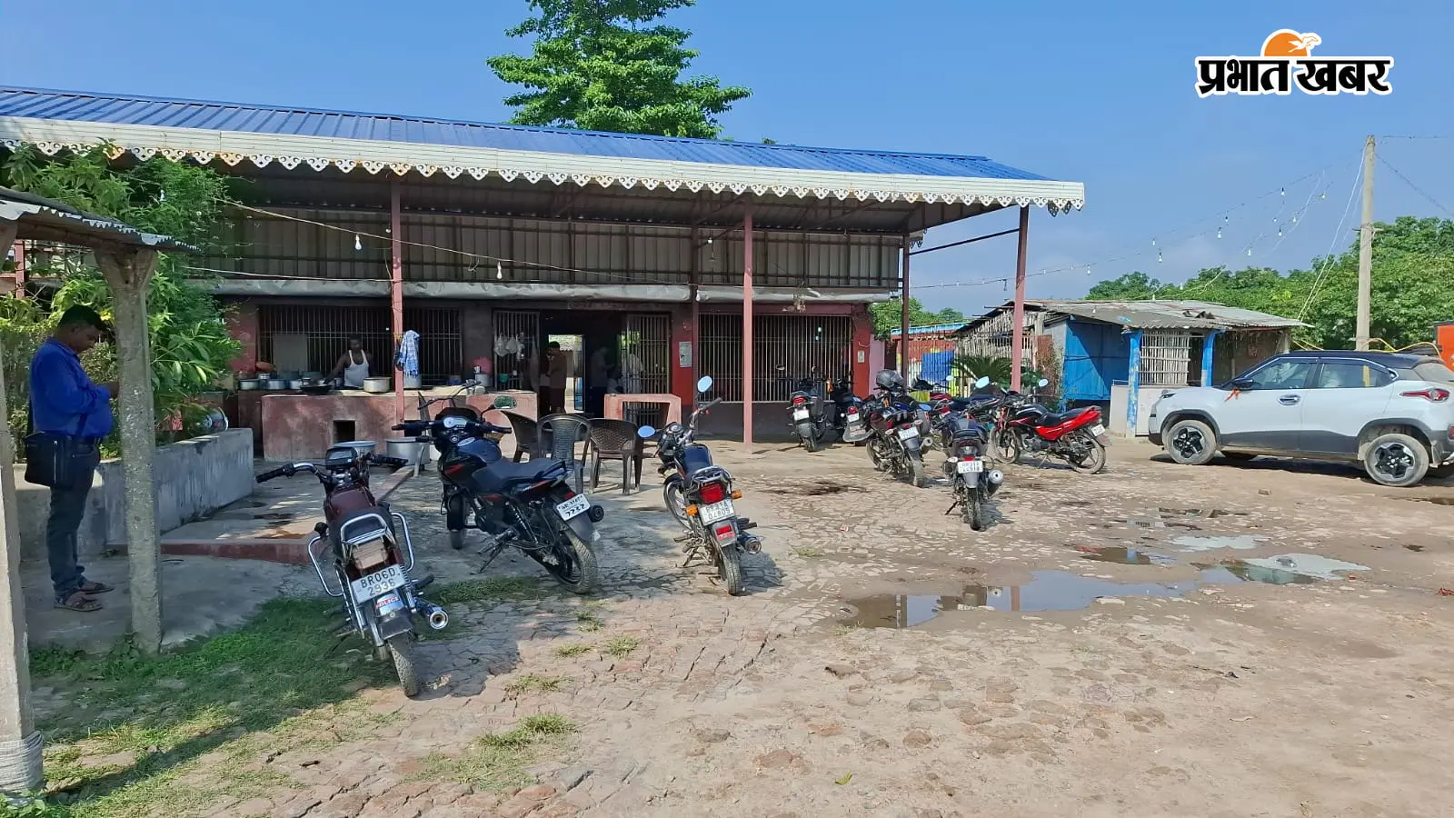 वैशाली के लालगंज लाइन होटल में गोलीबारी, युवक के पैर में लगी गोली; 3 खोखे बरामद