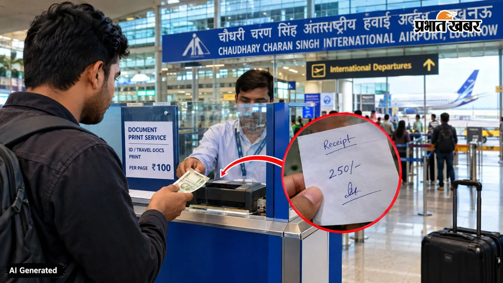 "250 रुपये किस बात के?" लखनऊ एयरपोर्ट पर यात्रियों से वसूली का आरोप, शिकायत के बाद जांच के आदेश