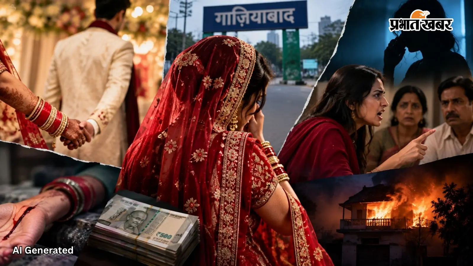 14 दिन भी नहीं टिकी 4 लाख की शादी! गाजियाबाद में 'लुटेरी दुल्हन' का हाई-वोल्टेज ड्रामा, हाथ की नस काटी, घर जलाने की दी धमकी