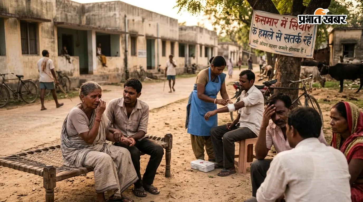 कसमार में सियार के हमले के बाद दो ग्रामीणों की मौत, छह गांवों में दहशत; घायलों की दोबारा जांच की मांग