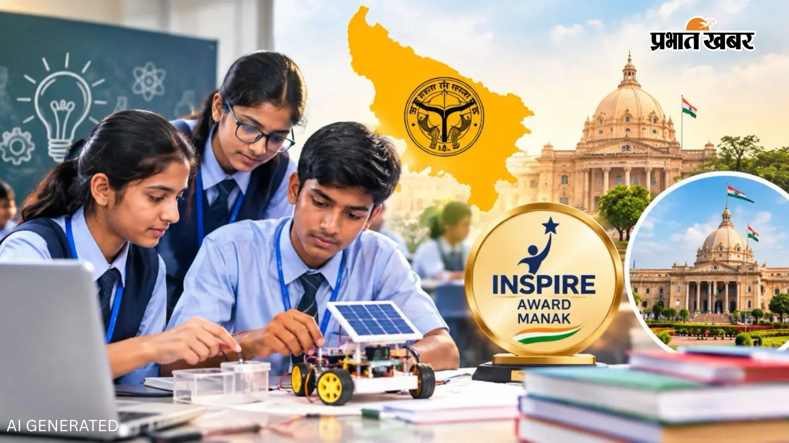 देशभर में यूपी का डंका! इंस्पायर अवॉर्ड मानक में 30,127 आवेदन, छात्रों ने दिखाया अपना वैज्ञानिक हुनर, लखनऊ टॉप पर
