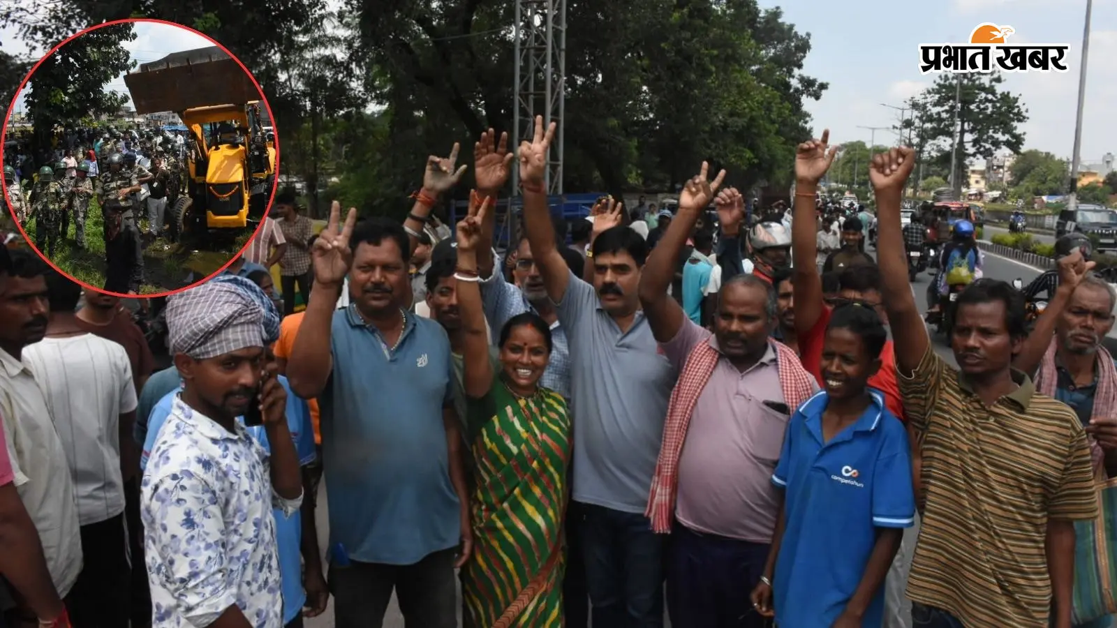रांची HEC अतिक्रमण अभियान तीसरे दिन रुका, हाईकोर्ट के आदेश के बाद लौटा बुलडोजर