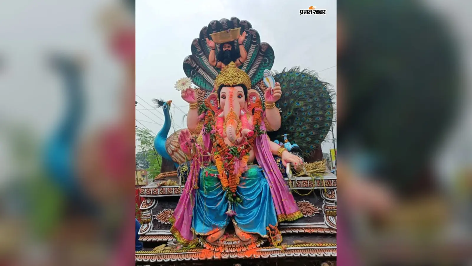 चितरपुर में गणपति बप्पा की भव्य विदाई, नगर भ्रमण में गूंजे ‘गणपति बप्पा मोरया’ के जयकारे