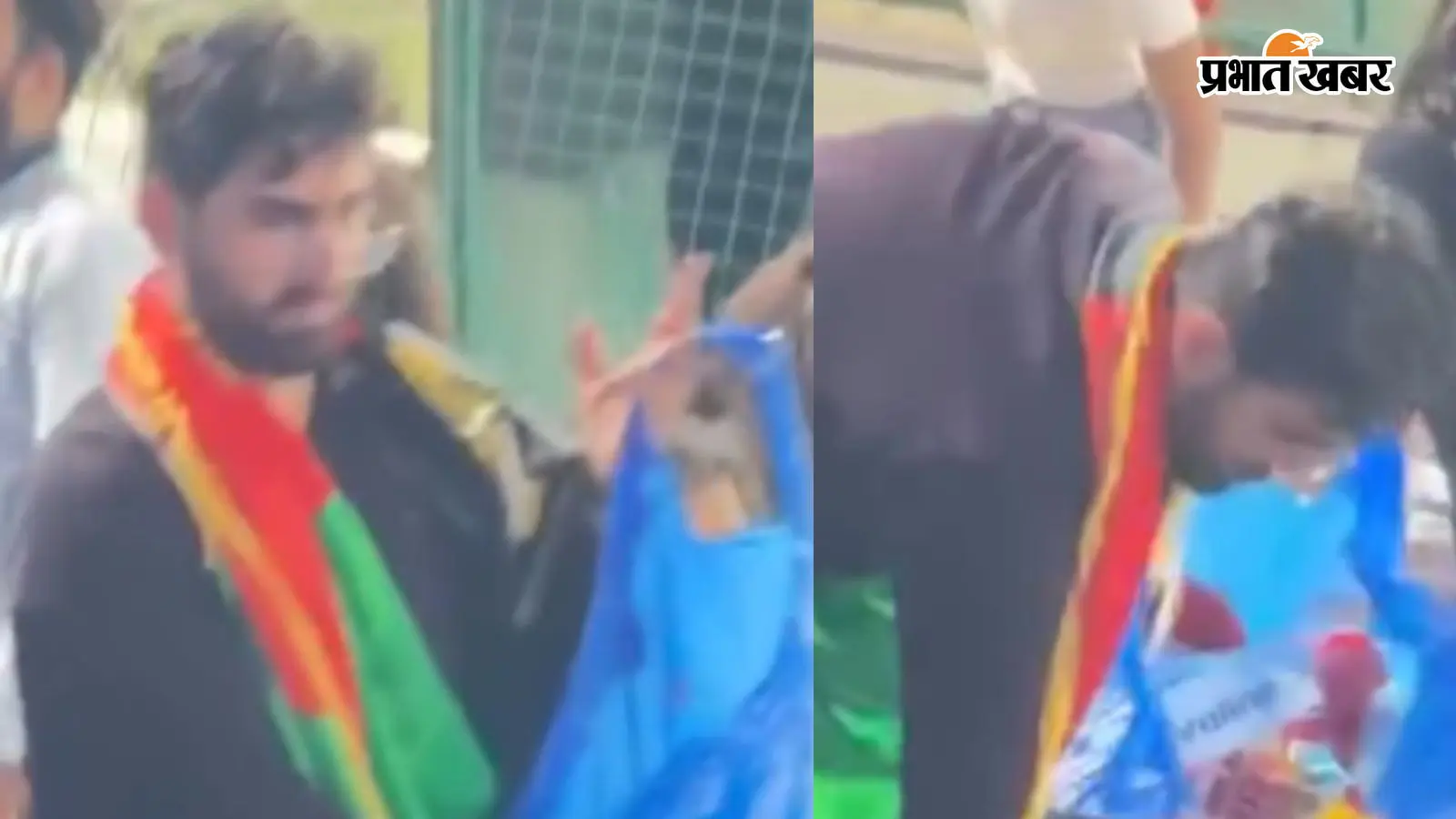 Afghanistan Fan Cleans Stadium: भारत-अफगानिस्तान मैच के बाद स्टेडियम में कचरा उठाने लगा अफगान फैन, VIDEO VIRAL