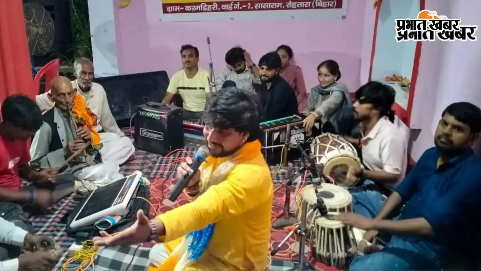 करमडिहरी में धूमधाम से मनायी गयी भगवान श्रीकृष्ण की बरही, भजन-कीर्तन में झूमे श्रद्धालु