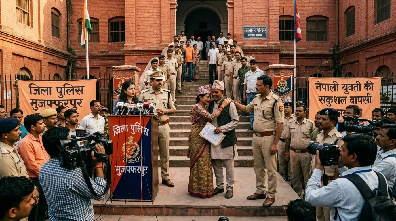 11 महीने से लापता नेपाली युवती मुजफ्फरपुर में मिली, पुलिस की मौजूदगी में पिता को सौंपा गया