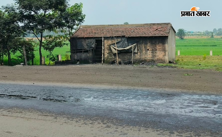 आसानडीपा बाईपास के पास बंद करायी गयी डीजल की दुकान. | Prabhat Khabar Network